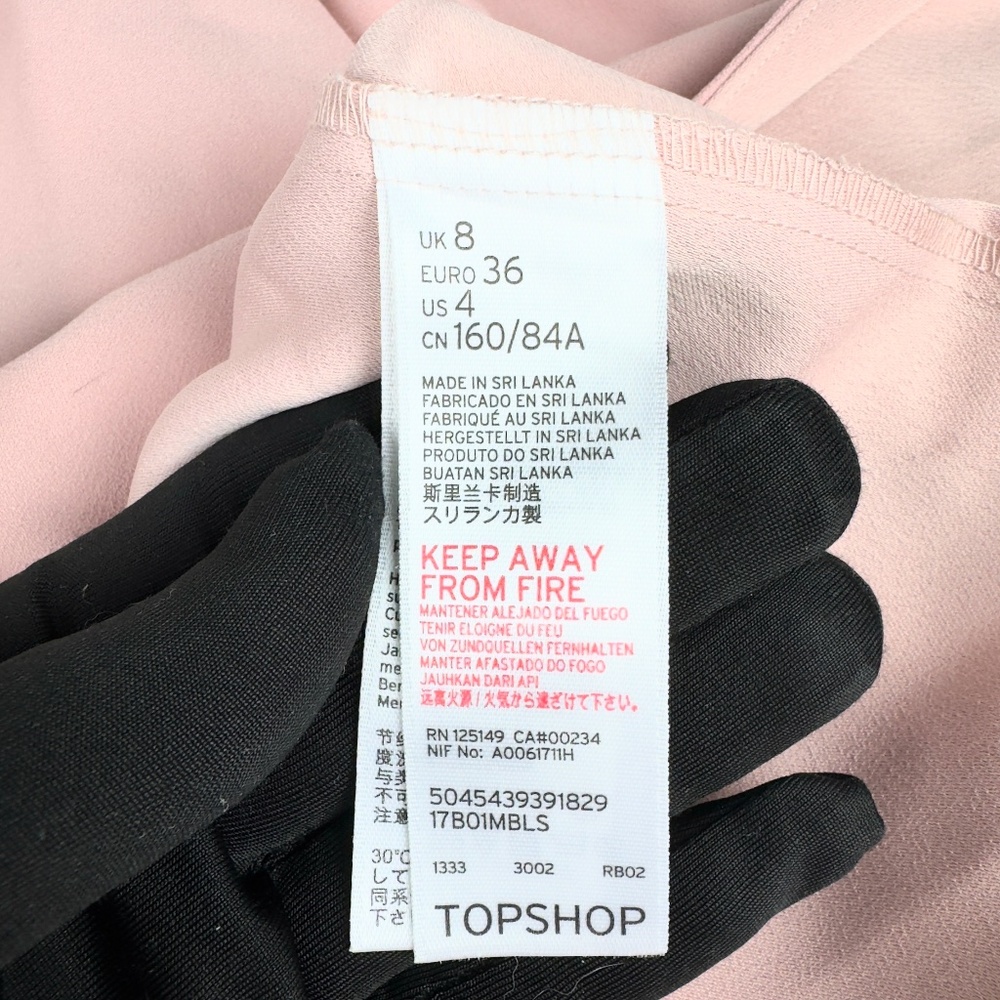 Top Shop Oversized Slouchy Blazer in Light Pink - Picture 8 of 8